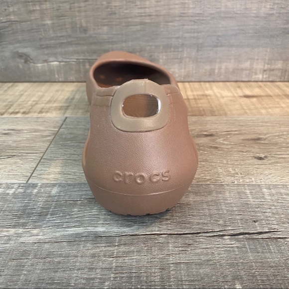 Crocs Kadee Womens Slod Tan Slip On Ballet Flats - Picture 4 of 5